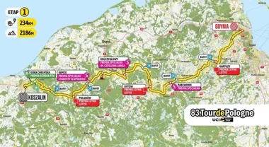 Tour de Pologne w Sianowie zablokuje drogi. Utrudnienia 3 sierpnia